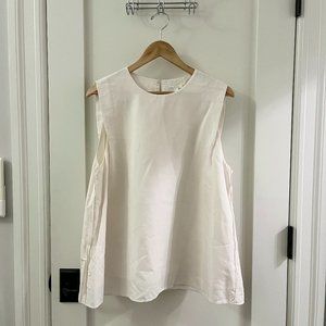 COS Linen No-Sleeve Blouse - Cream